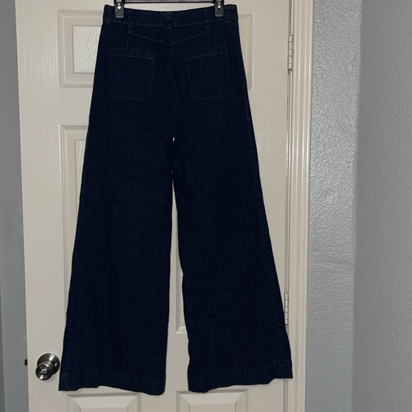 Anthropology high-rise super wide leg jeans - Picture 3 of 4